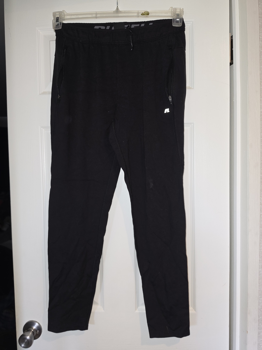 Russell Athletic Black Zip-Pocket Joggers